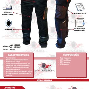 pantalón canvas mc namara