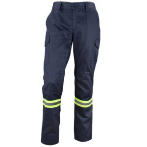 pantalon gabardina dual hi vis con cinta dia noche