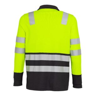 polera polo alta visibilidad bi color ml hombre