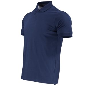 polera polo dryfresh® 60% algodón manga corta hombre color: azul. talla: s.