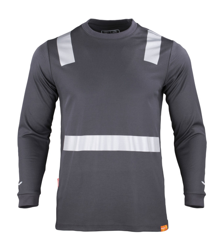 POLERA HIBRIDA C/REFLECTIVA M/LARGA