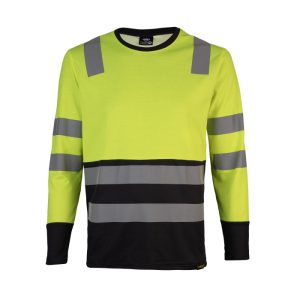 POLERA HIBRIDA HI VIS BI COLOR  M/LARGA